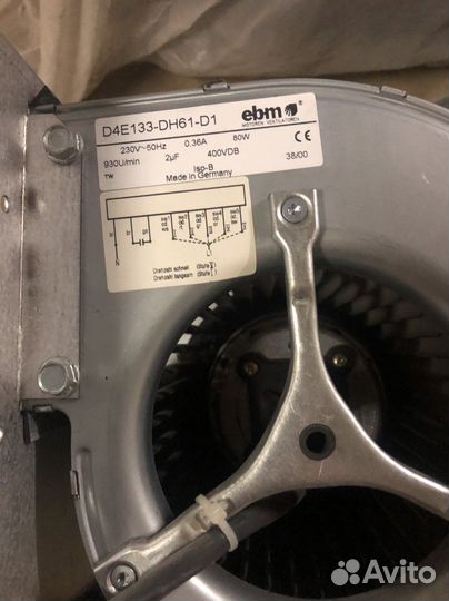 Вентилятор для фанкойл