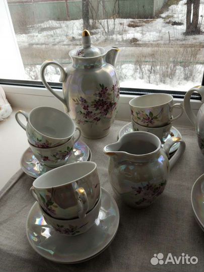 Чайно-кофейный сервиз СССР Дулево