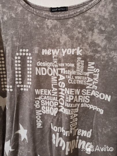 Свитшот женский блузка футболка с рукавом 50-52 ML