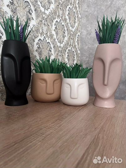 Искусственная трава в кашпо