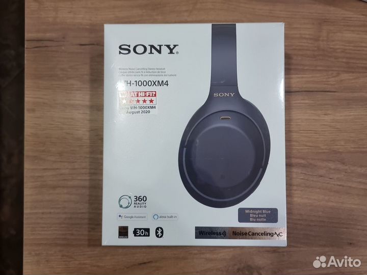 Беспроводные наушники Sony WH-1000XM4 черный