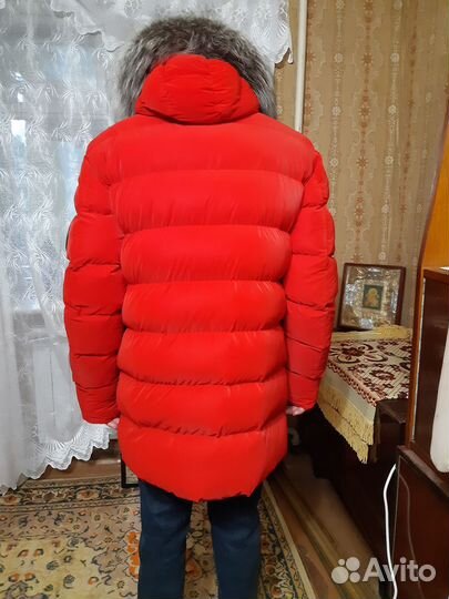 Пуховик зимний мужской длинный moncler