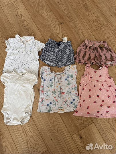 Вещи пакетом на девочку hm 86-92