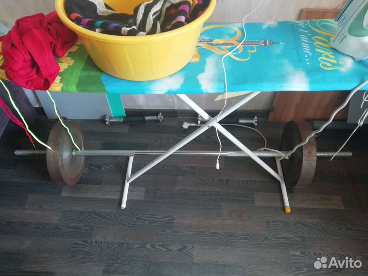 Спортинвентарь гантели блины штанги диски грифы