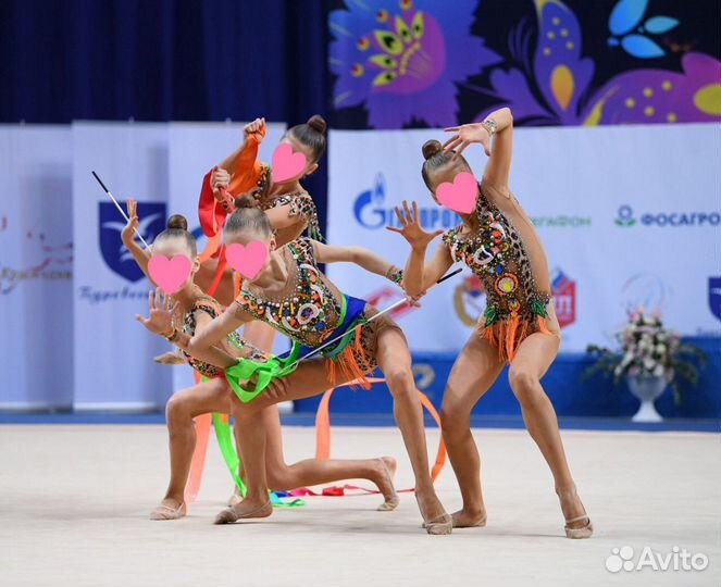 Купальник для художественной гимнастики для группо