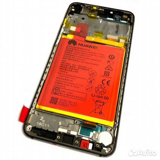 Дисплей Huawei P10 Lite Original рамка+АКБ Черный