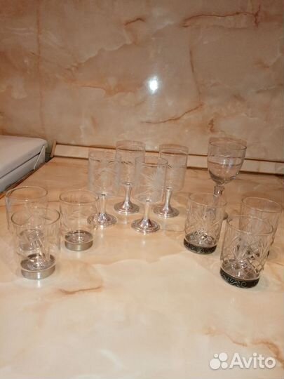 Набор посуды из стекла СССР