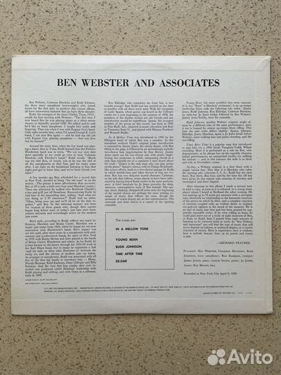 Roy Eldridge/ Ben Webster/ Herb Ellis/ LP Jazz