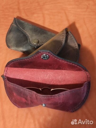 Подарочный Футляр для очков. Натуральная кожа