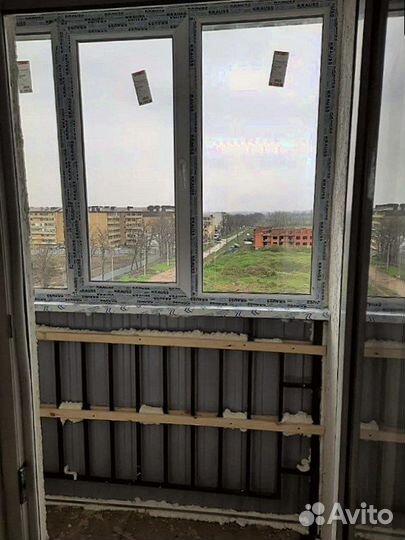 Отделка балконов и лоджий. Остекление в Курске