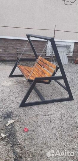 Качели садовые лофт