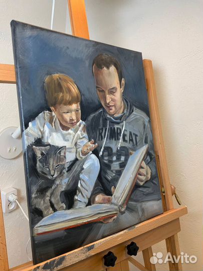 Картина. Портрет по фото маслом