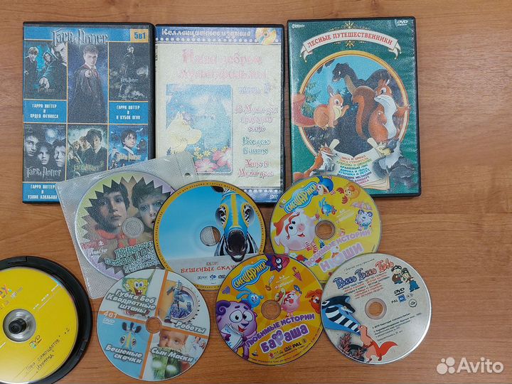 20 dvd-дисков с детскими фильмами и мультфильмами