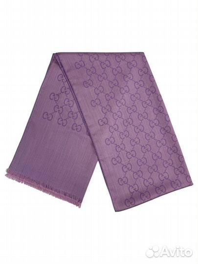 Шарф Gucci Wool Sild Monogram Scarf Violet