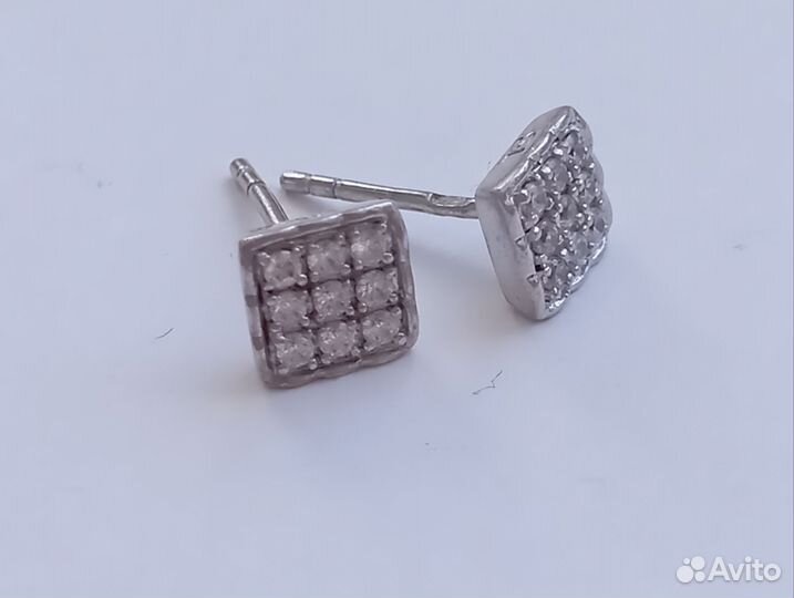 Серебряные серьги, Пусеты 925пробы