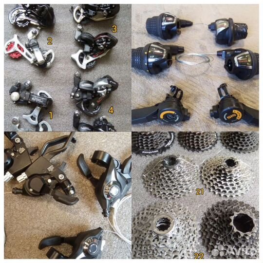 Запчасти: манетки Shimano переключатели