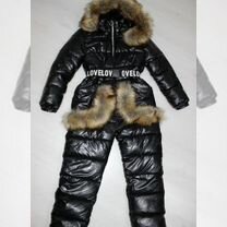 Зимний комбинезон для девочки 134-140