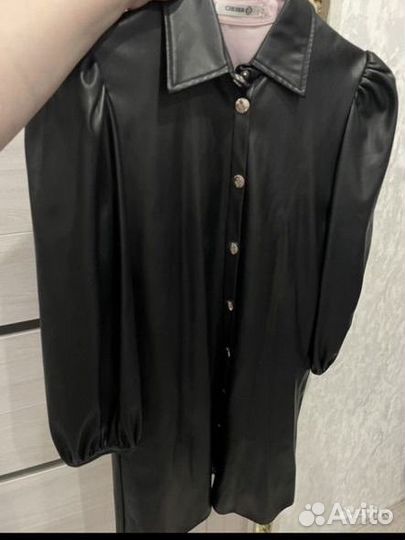 Кожаное платье