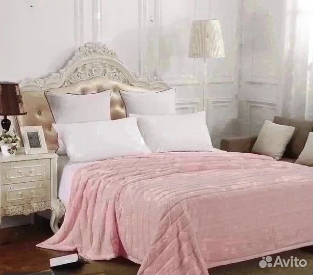 Меховой плед плед-покрывало 