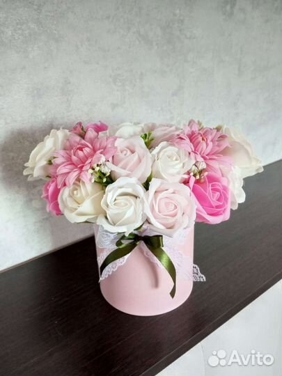 Букет из мыльных роз