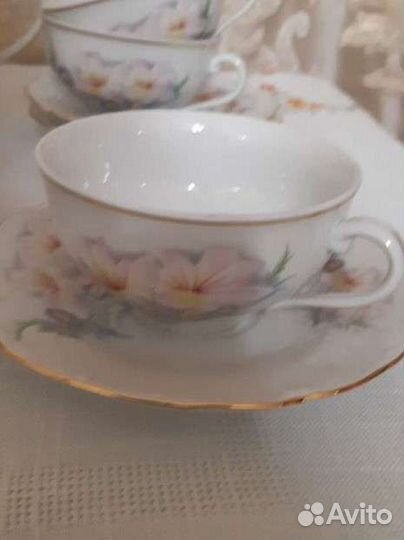 Новый чайный фарфоровый сервиз пр-во Чехия