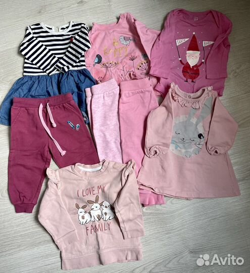 Вещи пакетом на девочку 74-80