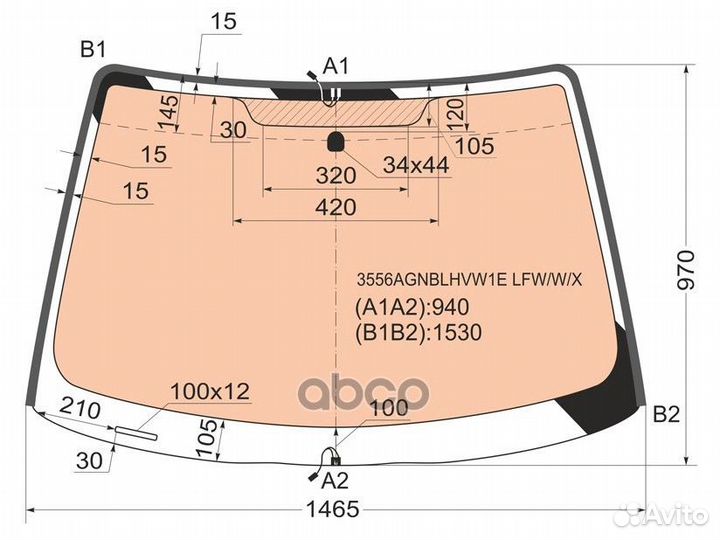 Стекло лобовое с полным обогревом ford focus (I