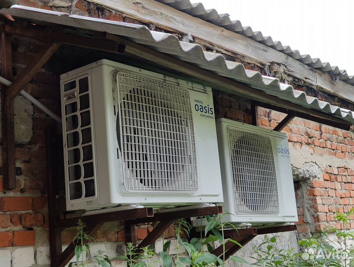 Кондиционер до 75 кв.метр. работает на холод/тепло