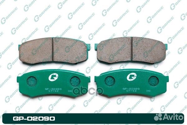 Колодки тормозные GP02090 gbrake