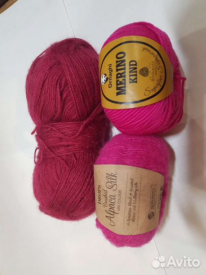 Пряжа меринос 100, альпака, ализе ангора голд