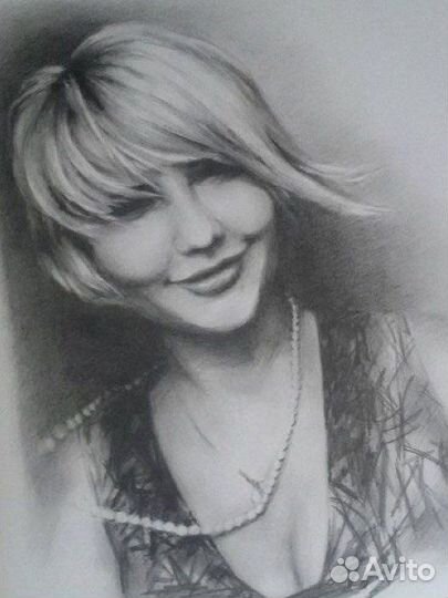 Портрет по фото карандашом