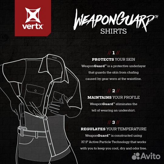 Vertx Guardian 2.0 WeaponGuard short sleeve shirt