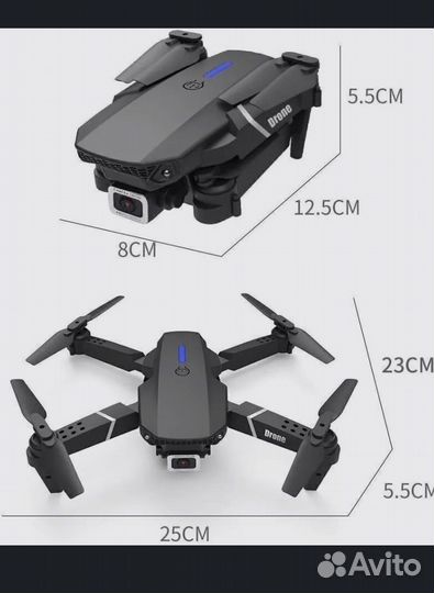 Квадрокоптер с камерой / Дрон на радиоуправлении