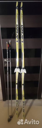 Беговые лыжи Larsen active с палками