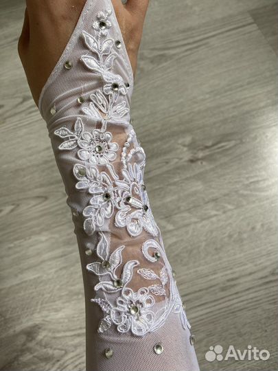 Перчатки свадебные