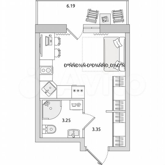 Квартира-студия, 26,7 м², 14/21 эт.