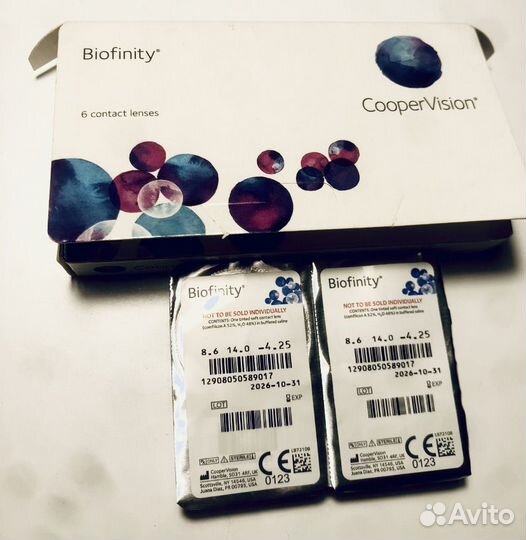 Контактные линзы Cooper Vision Biofinity