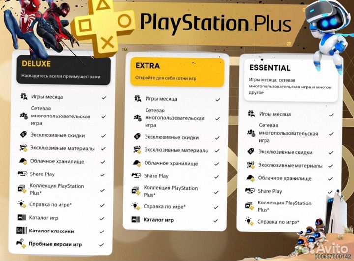 Подписка ps plus delux Украина ps5 ps4 (Арт.86920)