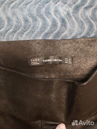 Замшеные брюки zara m