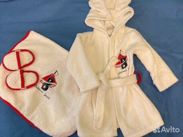 Халат полотенце тапочки 74 80 86