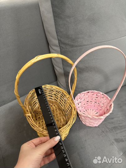 Корзина плетеная 2 шт