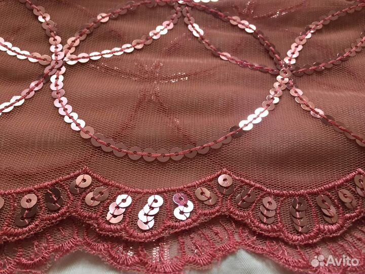 Египетские шарфы нарядные с пайетками и бусинами