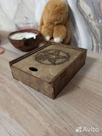 Коробка подарочная деревянная Звезда