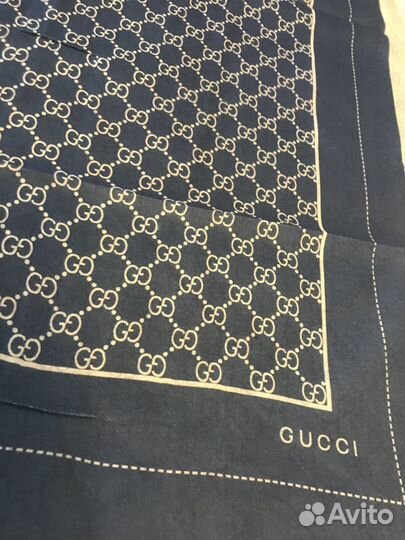 Платок gucci шелк-шерсть