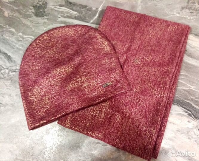 Набор шапка и снуд женский
