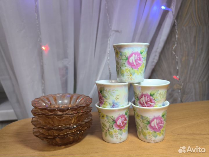 Сервиз чайный/кофейный/хрусталь