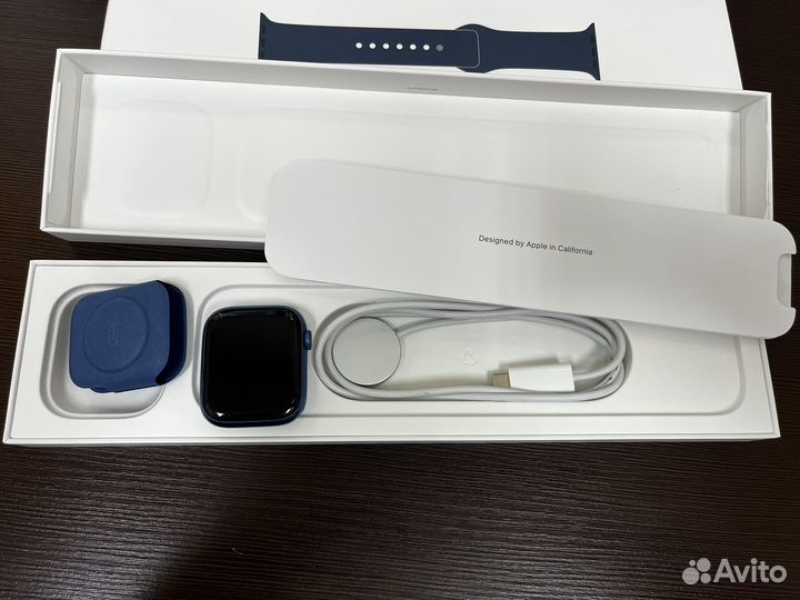 Apple watch 7 45 mm синие