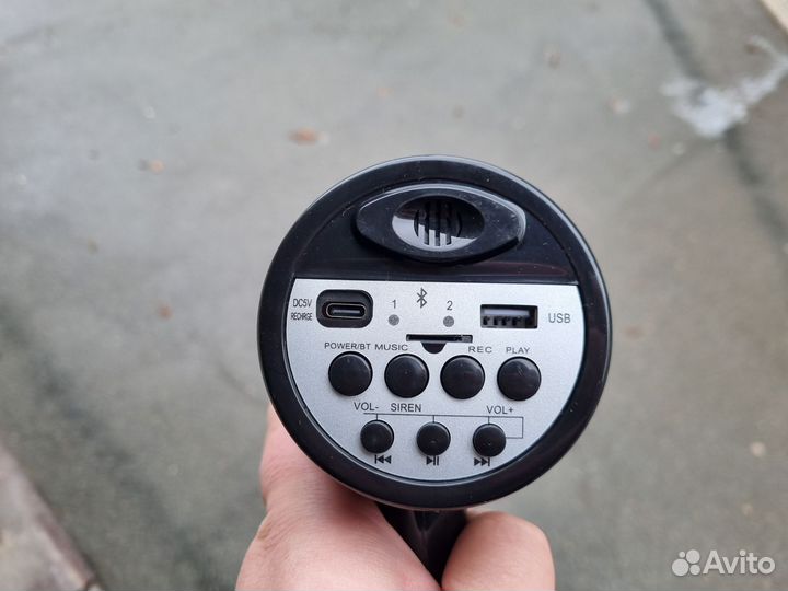 Громкоговоритель рупор мегафон портативный 30w Акб