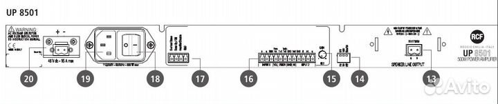 Усилитель мощности RCF UP 8501