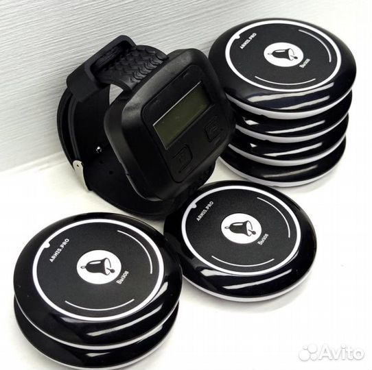 Кнопка вызова персонала, официанта с часами